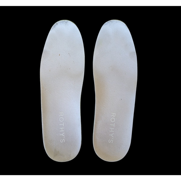 Rothys Bone White The RS01 Casual Sneaker Size 9 Mens Knit Lace Up Comfort - Picture 16 of 16